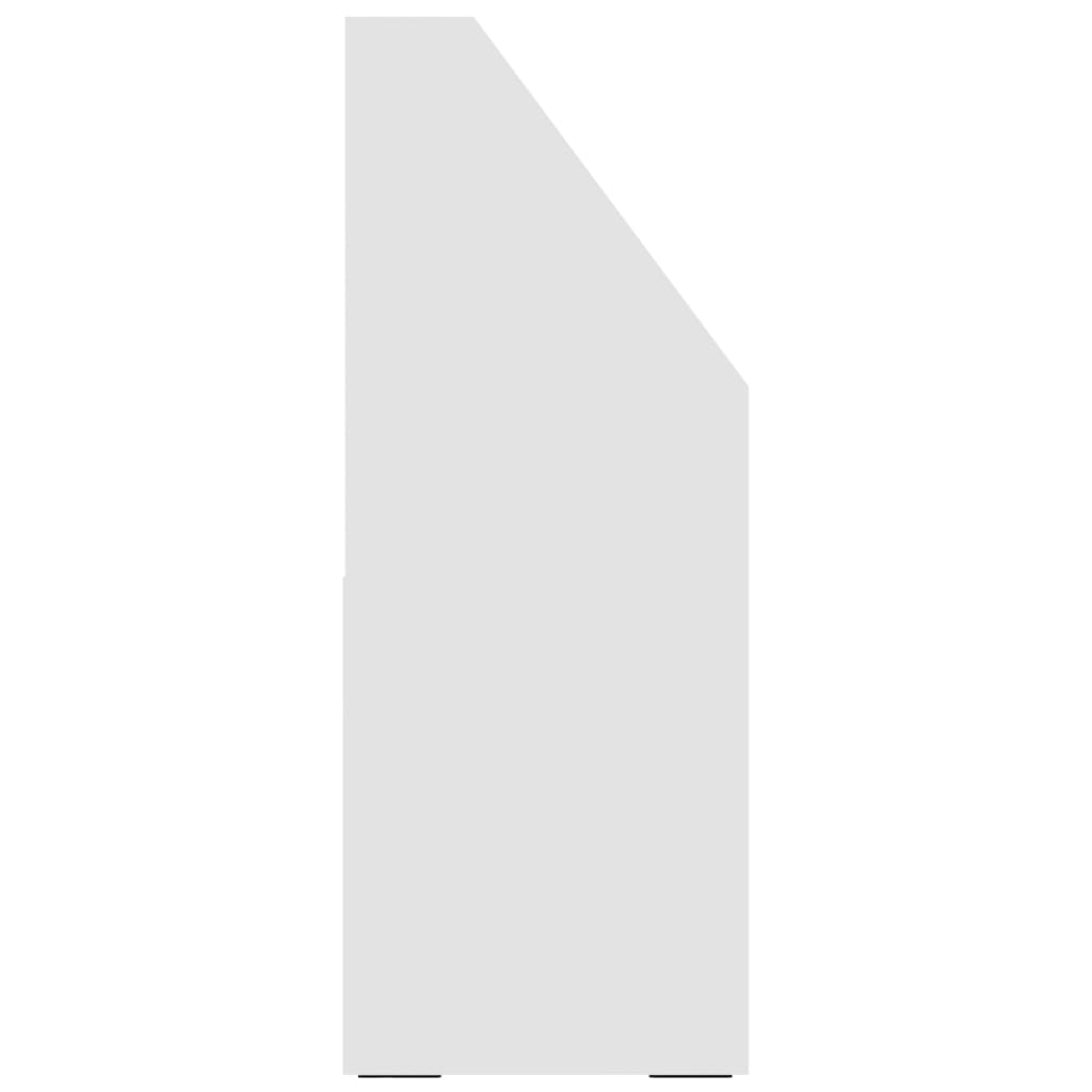 Fehér forgácslap gyerek újságtartó 71x30x78,5 cm 