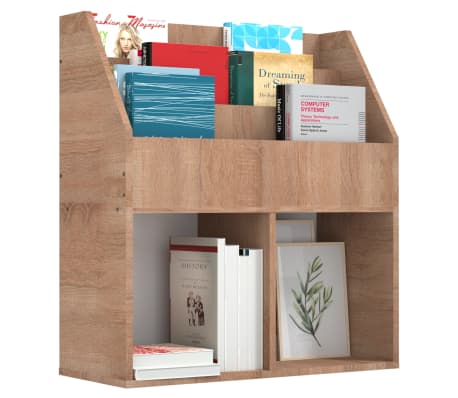 vidaXL Kinder-Bücherregal Sonoma-Eiche 71x30x78,5 cm Holzwerkstoff