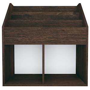 Dětský regál na časopisy kouřový dub 71 x 30 x 78,5 cm kompozit - obrázek 4