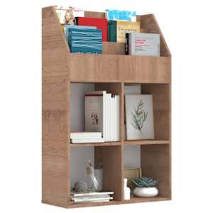 vidaXL Παιδική Ραφιέρα Περιοδικών Sonoma Δρυς 71x30x114εκ Μοριοσανίδα