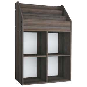 Dětský regál na časopisy šedý dub sonoma 71x30x114 cm kompozit - obrázek 2