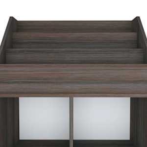 Dětský regál na časopisy šedý dub sonoma 71x30x114 cm kompozit - obrázek 5
