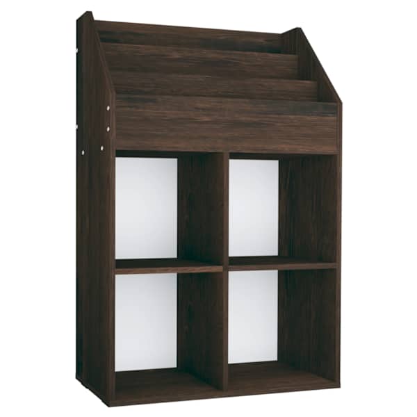 vidaXL laste ajakirjariiul, Sonoma tamm, 71x30x114 cm, tehispuit