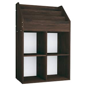 Dětský regál na časopisy kouřový dub 71 x 30 x 114 cm kompozit - obrázek 2