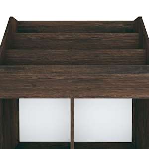 Dětský regál na časopisy kouřový dub 71 x 30 x 114 cm kompozit - obrázek 5