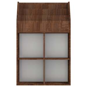 Dětský regál na časopisy hnědý dub 71 x 30 x 114 cm kompozit - obrázek 5