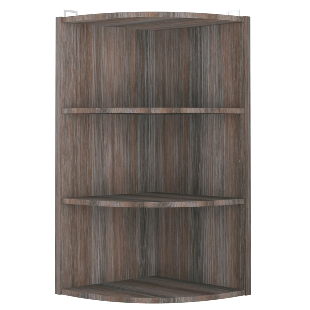 

vidaXL Hoekwandschap 30x31,5x60 cm spaanplaat grijs en sonoma eiken