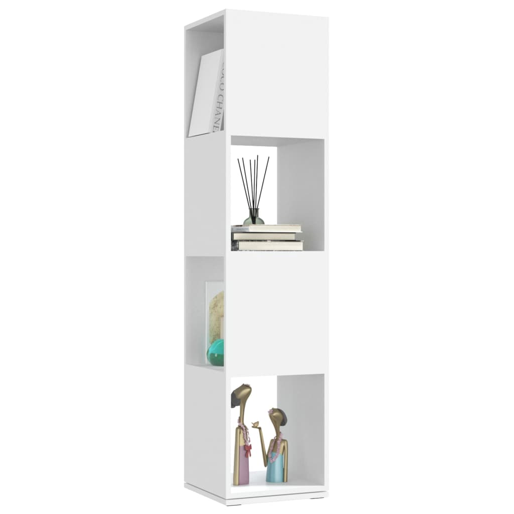 

vidaXL Draaikast 34,5x34,5x75,5 cm spaanplaat wit