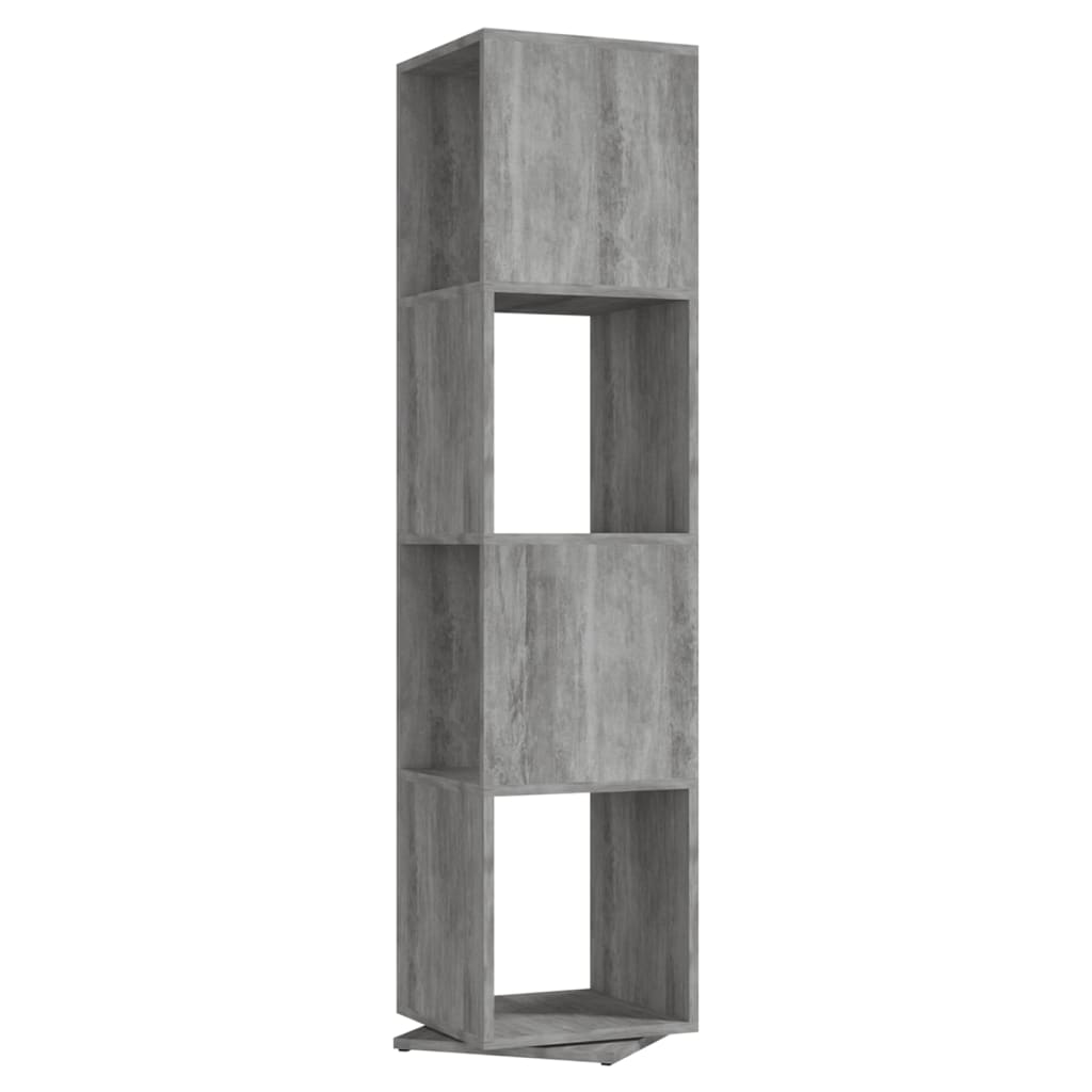 Otočná skříňka betonově šedá 34,5 x 34,5 x 75,5 cm dřevotříska