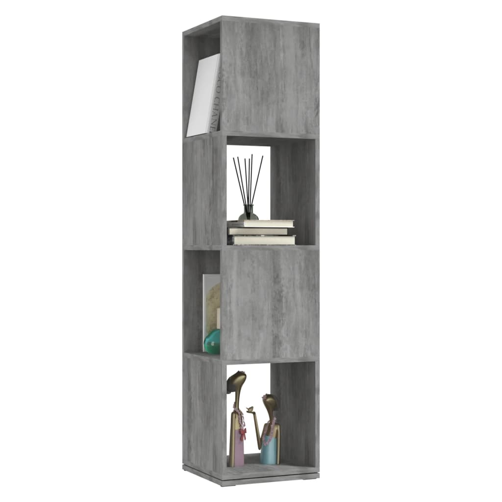 

vidaXL Draaikast 34,5x34,5x75,5 cm spaanplaat betongrijs