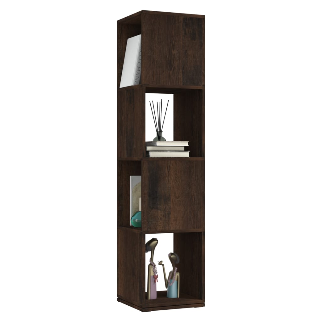 

vidaXL Draaikast 34,5x34,5x75,5 cm spaanplaat gerookt eiken