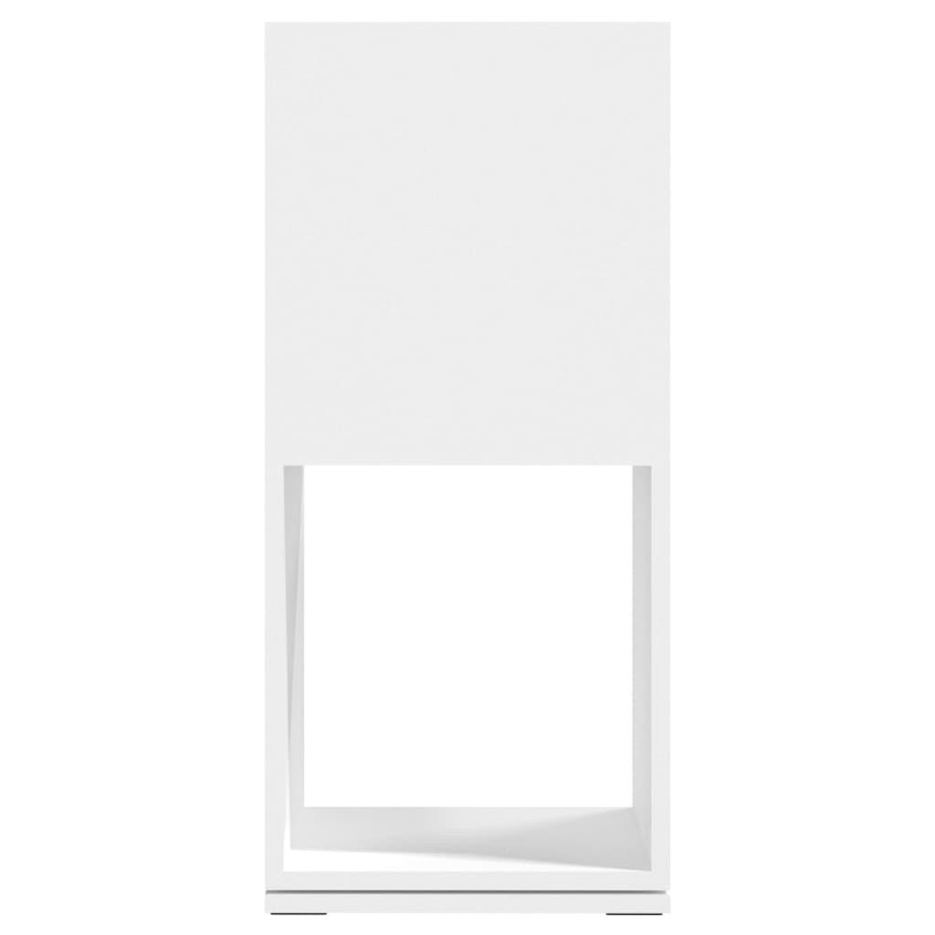 Fehér forgácslap forgószekrény 34,5 x 34,5 x 147,5 cm 