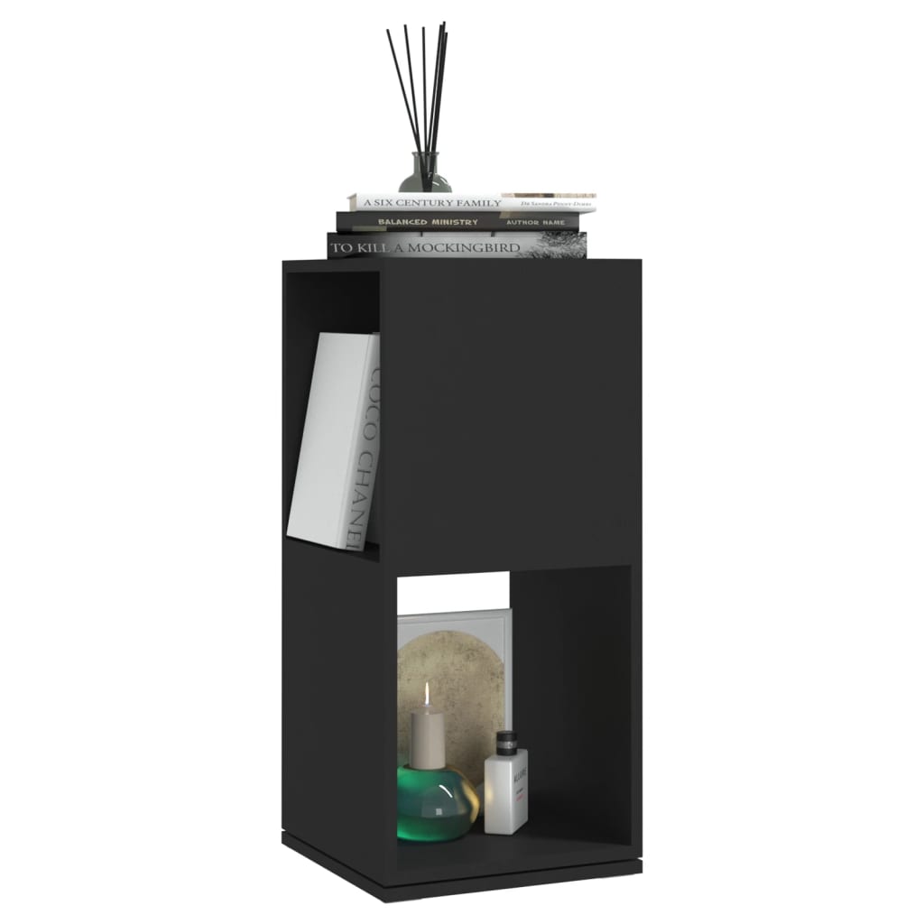 

vidaXL Draaikast 34,5x34,5x147,5 cm spaanplaat zwart