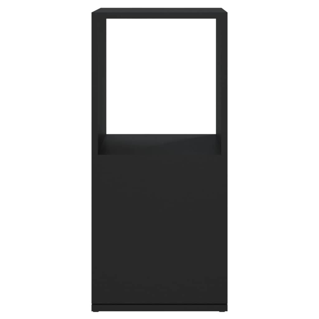 Otočná skříňka černá 34,5x34,5x75,5 cm dřevotříska