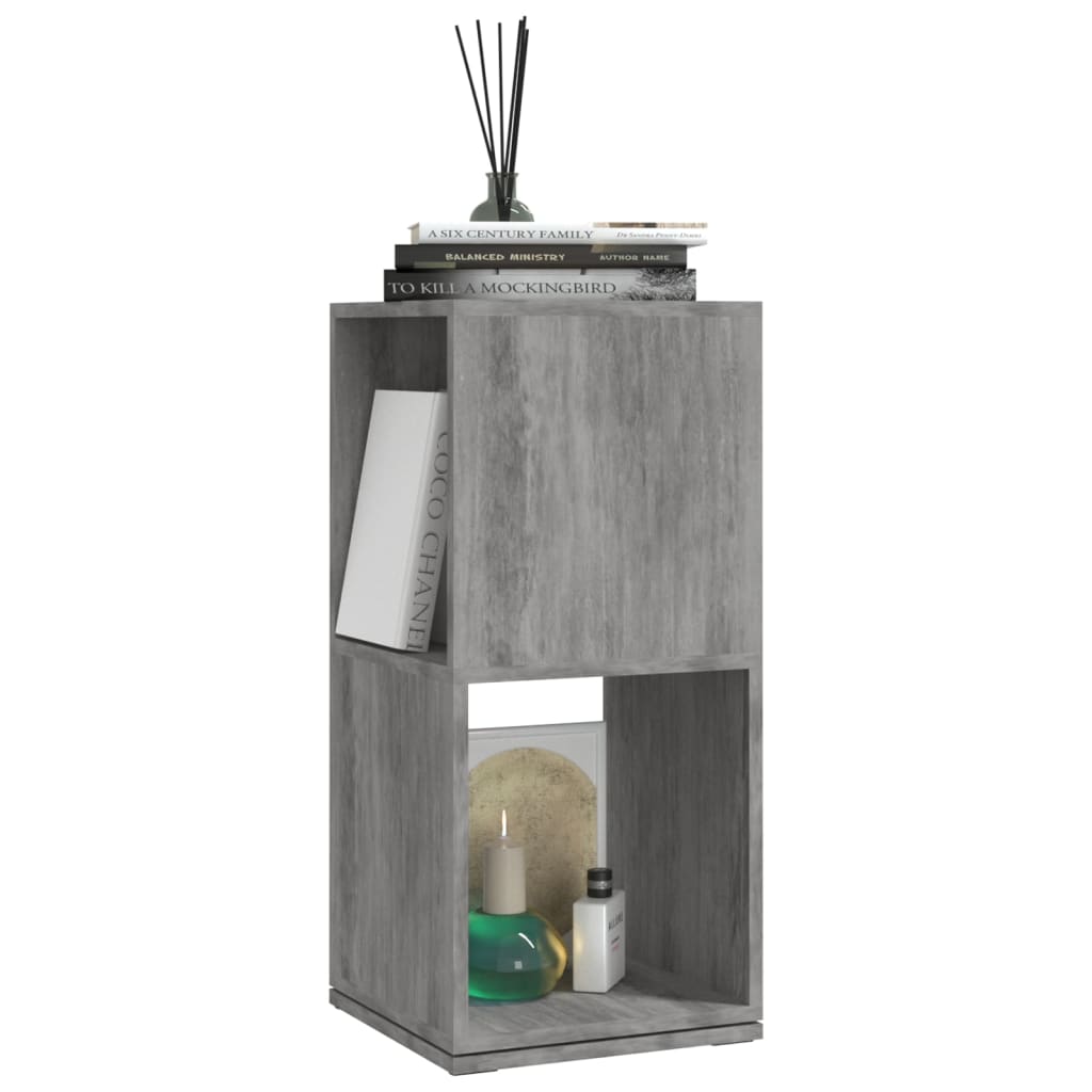 

vidaXL Draaikast 34,5x34,5x147,5 cm spaanplaat betongrijs