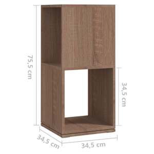 Otočná skříňka dub sonoma 34,5x34,5x75,5 cm kompozitní dřevo - obrázek 7