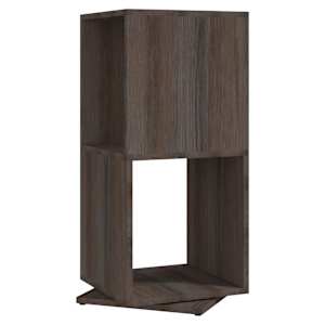 Otočná skříňka šedá a dub sonoma 34,5 x 34,5 x 75,5 cm kompozit - obrázek 2