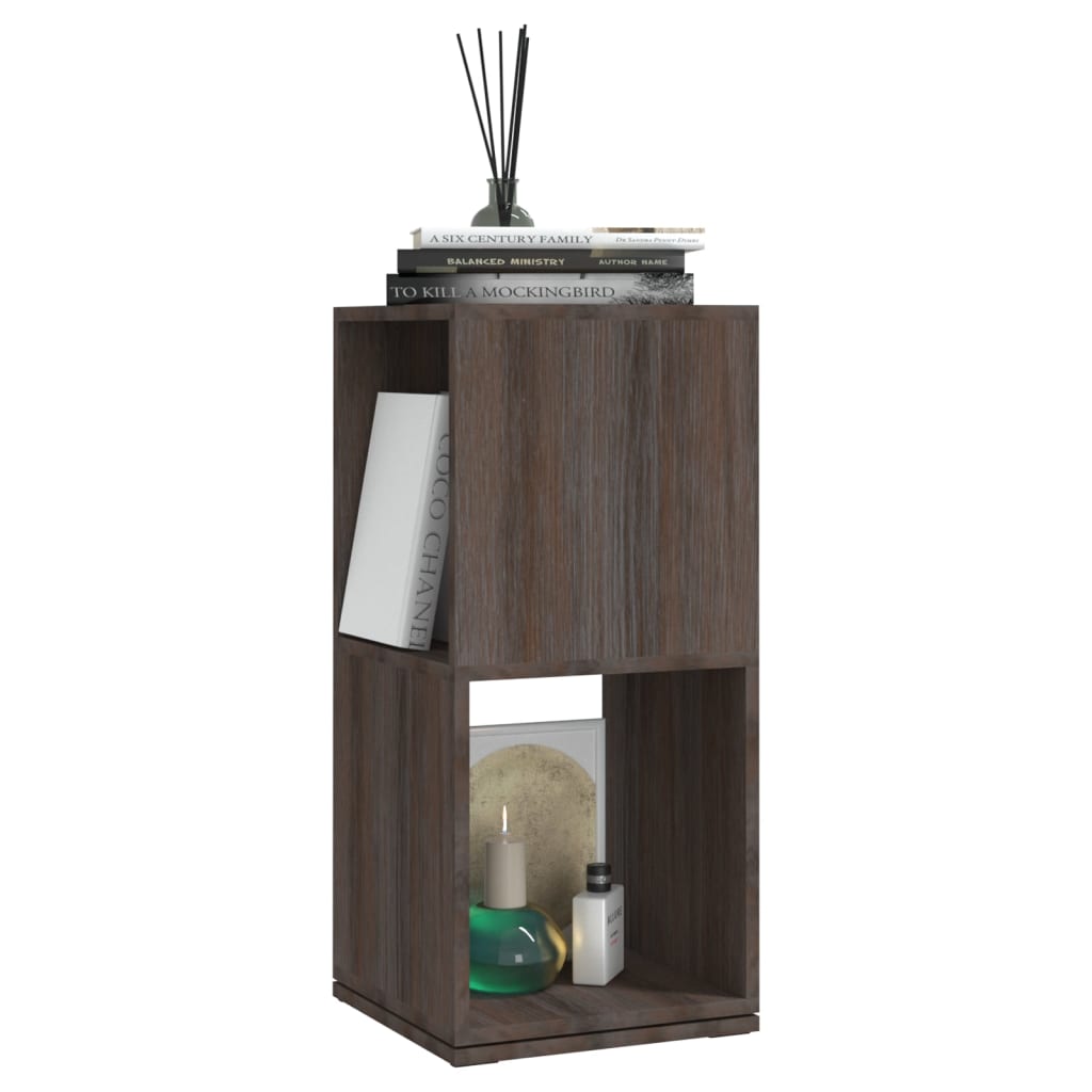 

vidaXL Draaikast 34,5x34,5x147,5 cm spaanplaat grijs en sonoma eiken