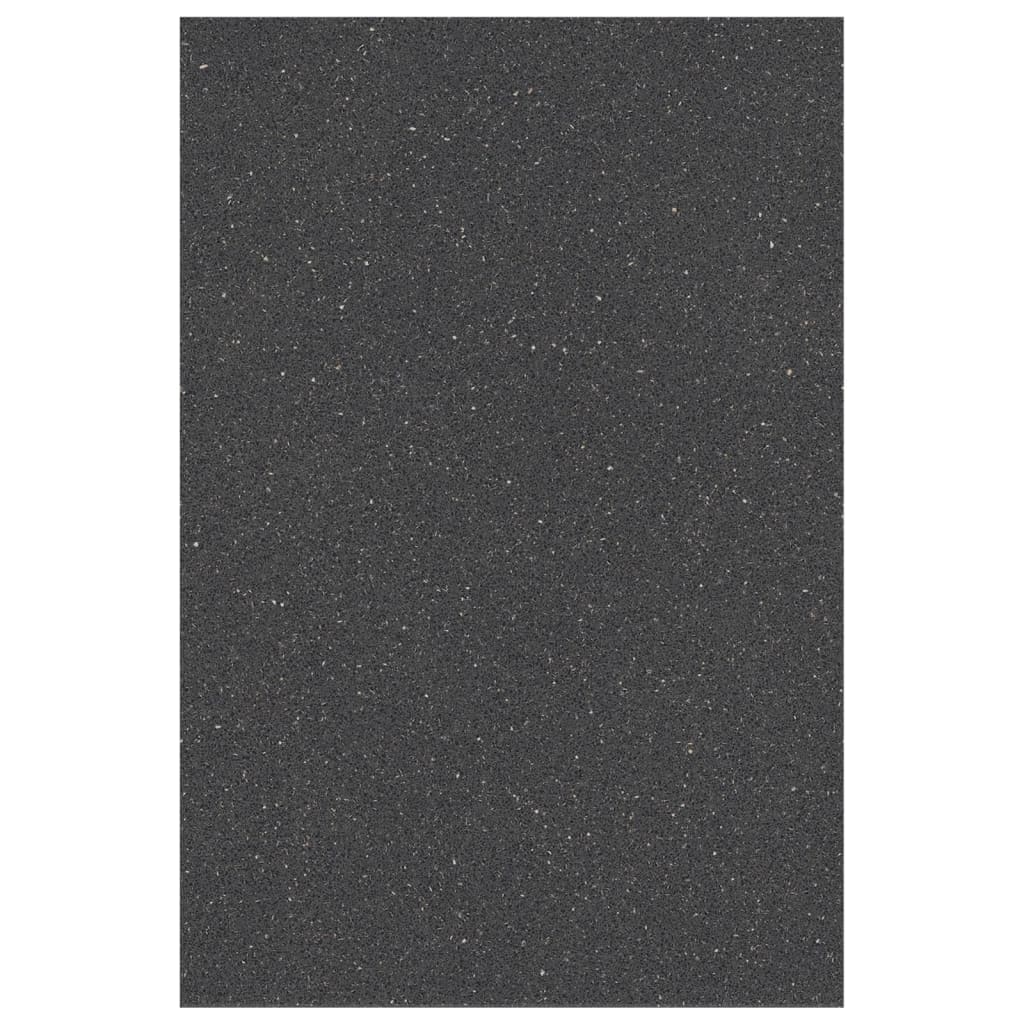 Fekete forgácslap gránittextúrájú konyhapult 40 x 60 x 2,8 cm 