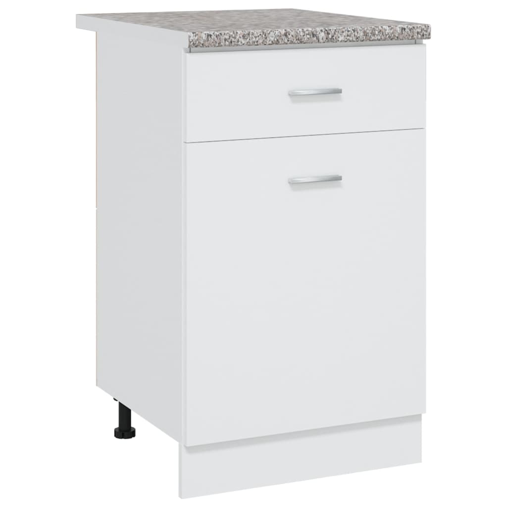 vidaXL køkkenbordplade 50x60x2,8 cm spånplade graniteffekt grå