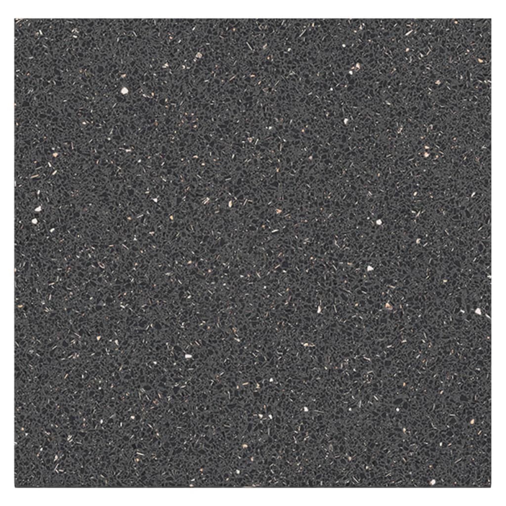 Fekete forgácslap gránittextúrájú konyhapult 60 x 60 x 2,8 cm 