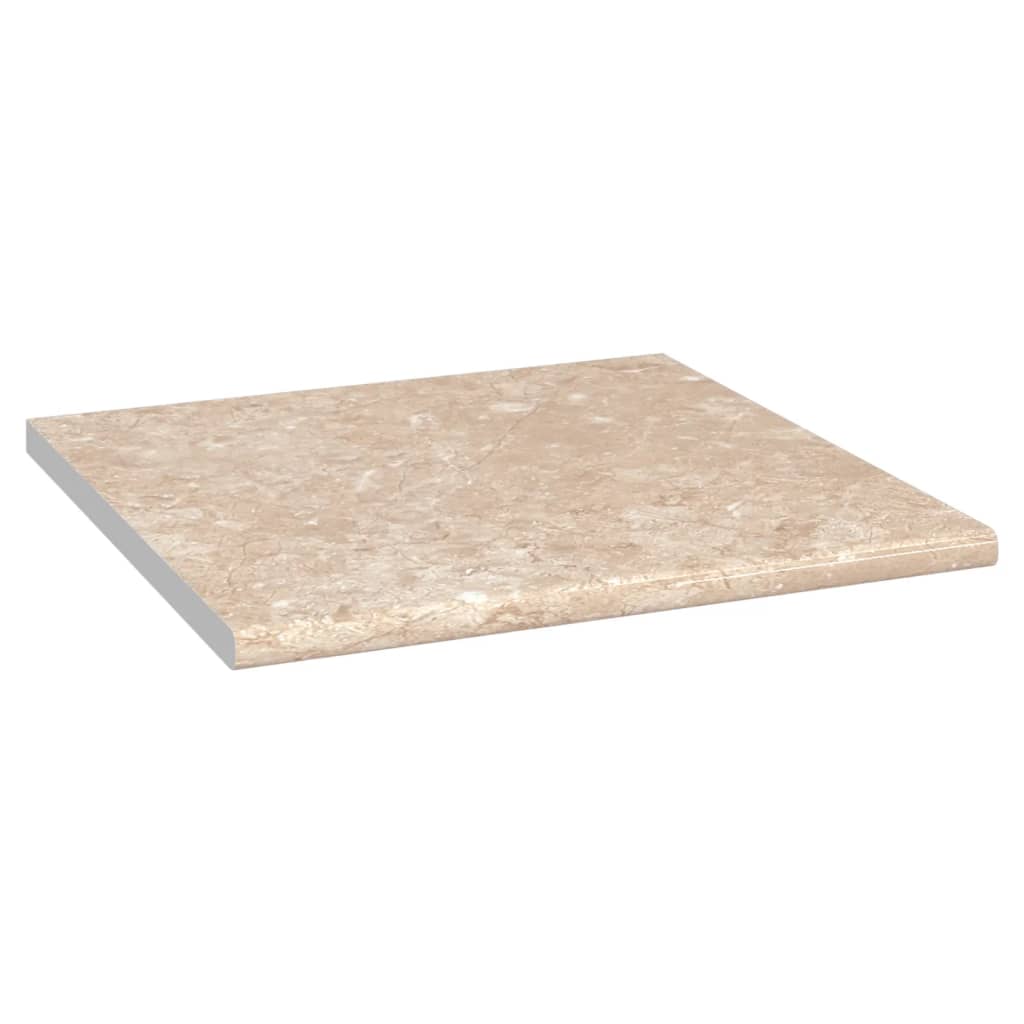 Bézs forgácslap márványtextúrájú konyhapult 60 x 60 x 2,8 cm 