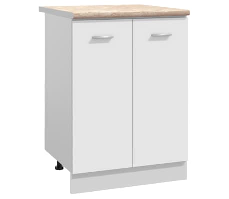 vidaXL Kitchen Countertop Beige with Marble Texture 60x60x2.8 cm Engineered Wood