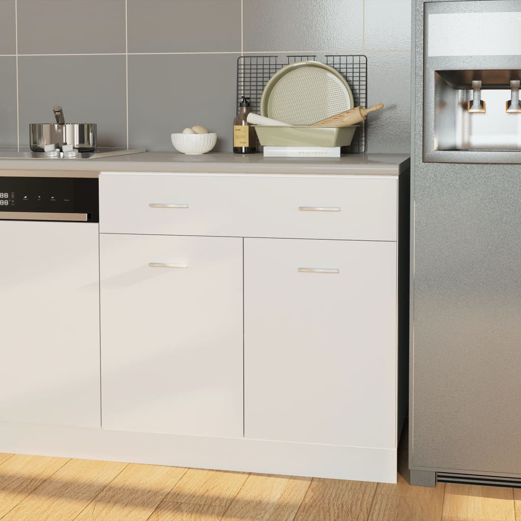 vidaXL Bancada de cozinha aglomerado 80x60x2,8 cm cor creme