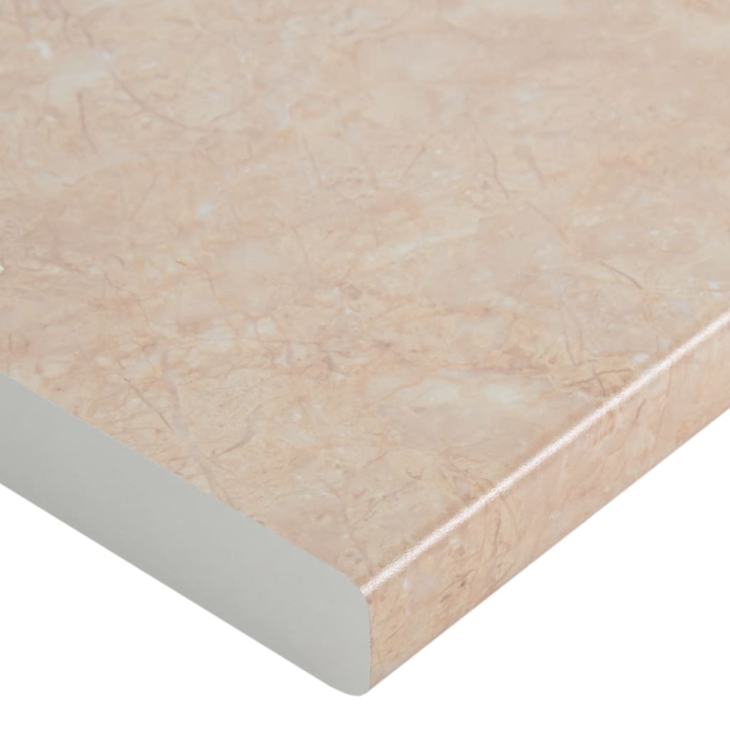 Bézs forgácslap márványtextúrájú konyhapult 80 x 60 x 2,8 cm 