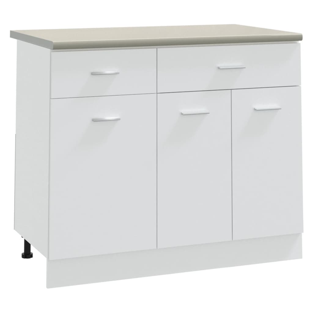 

vidaXL Aanrechtblad 100x60x2,8 cm spaanplaat crèmekleurig