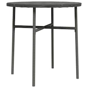 vidaXL teelaud, hall, 45 cm, pol&uuml;rotang