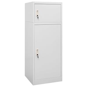 Omara za sedlo svetlo siva 53x53x140 cm jeklo