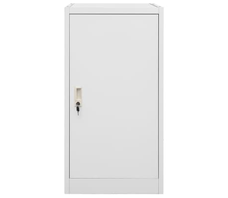 vidaXL Saddle Cabinet Light Grey 53x53x105 cm Steel