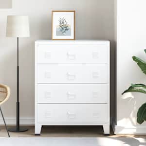 Industrijski predalnik bel 78x40x93 cm kovinski