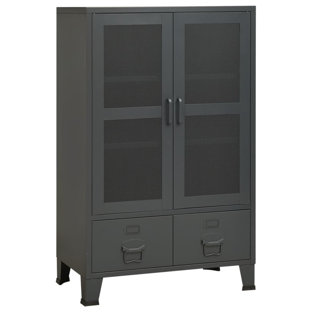 

vidaXL Industrial Storage Cabinet Anthracite 27.6"x15.7"x45.3" Metal