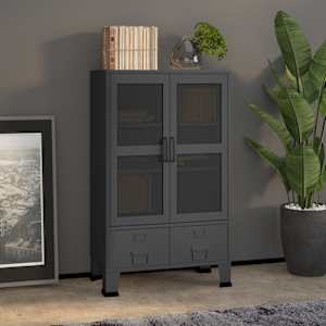 Industrijska omara antracit 70x40x115 cm kovinska