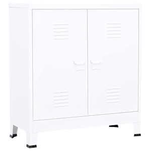 vidaXL t&ouml;&ouml;stuslik hoiukirst valge 90x40x100 cm teras