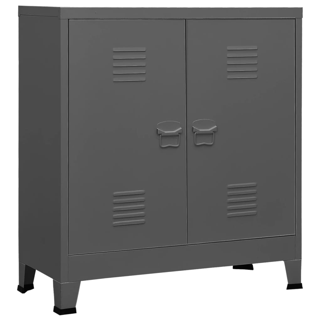 

vidaXL Industrial Filing Cabinet Anthracite 35.4"x15.7"x39.4" Steel