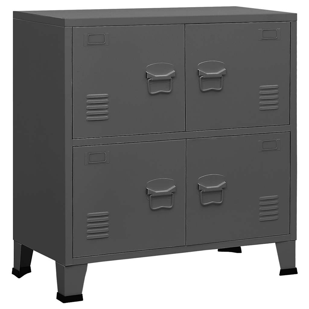 

vidaXL Industrial Filing Cabinet Anthracite 29.5"x15.7"x31.5" Steel