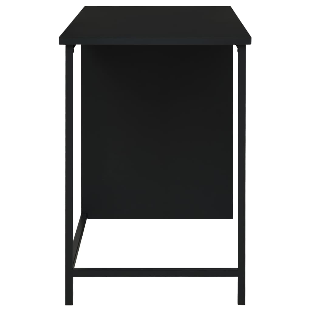 Industriální stůl se zásuvkami černý 105 x 52 x 75 cm ocel