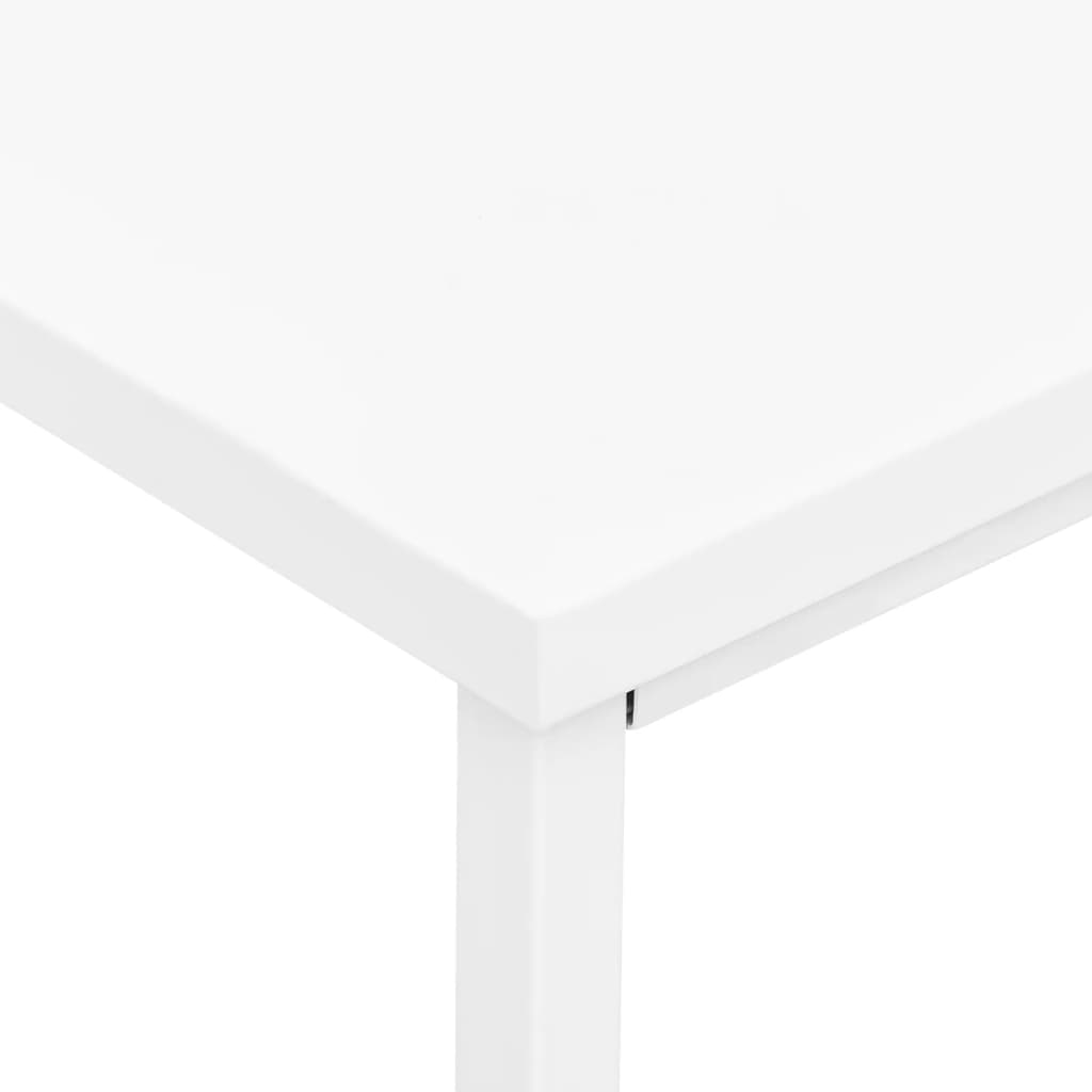 Industriální stůl se zásuvkami bílý 105 x 52 x 75 cm ocel