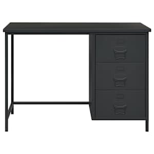 vidaXL rakstāmgalds ar atvilktnēm, industriāls, pelēks, 105x52x75 cm