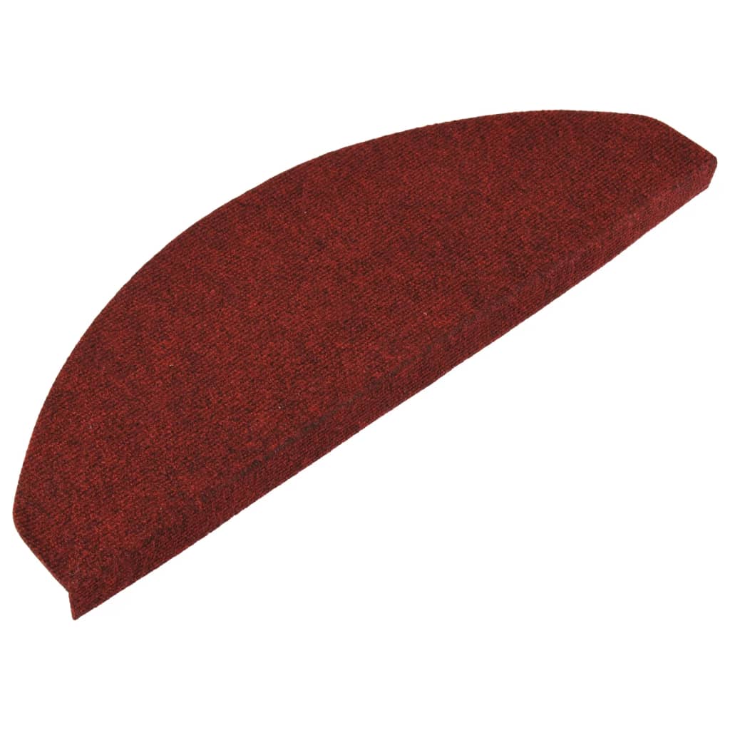 

vidaXL Trapmatten zelfklevend 15 st 65x26 cm rood