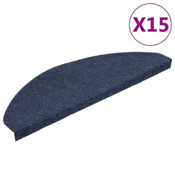 vidaXL isekleepuv trepivaip, 15 tk, 65x22,5x3,5 cm, sinine