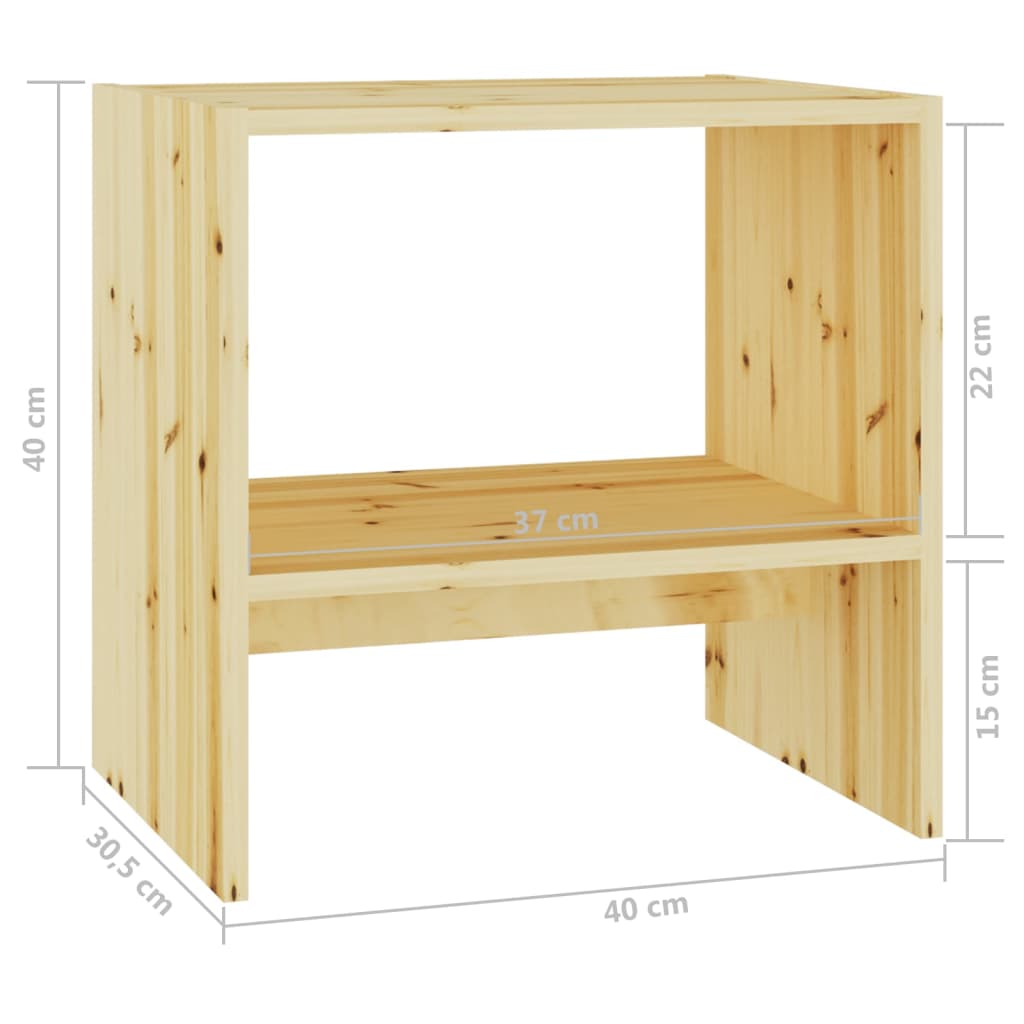  Nočný stolík 40x30,5x40 cm jedľový masív
