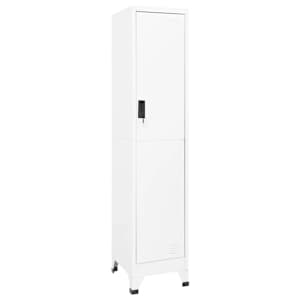 vidaXL lukustatav hoiukapp, valge, 38 x 45 x 180 cm, teras