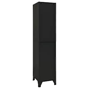 Uzamykatelná skříň černá 38 x 45 x 180 cm ocel - obrázek 5
