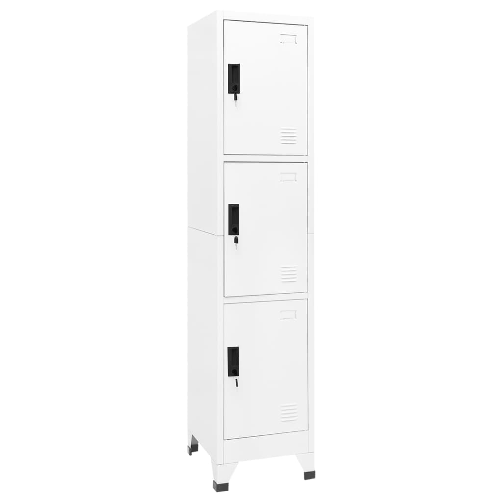 Vidaxl - vidaXL Cacifo 38x45x180 cm aço branco