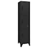 vidaXL lukustatav hoiukapp, must, 38 x 45 x 180 cm, teras