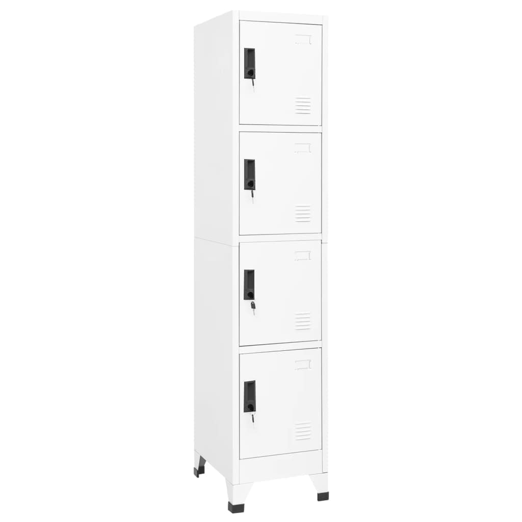 Vidaxl - vidaXL Cacifo 38x45x180 cm aço branco